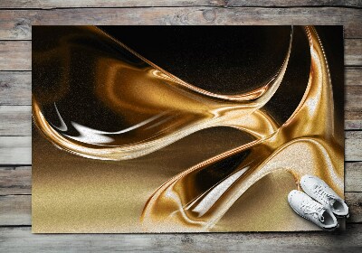 Schoonloopmat Abstract goud