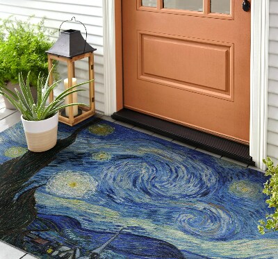Deurmat voor buiten Een nacht vol sterren