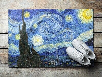 Deurmat voor buiten Een nacht vol sterren