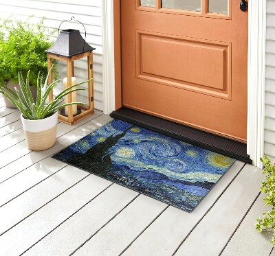 Deurmat voor buiten Een nacht vol sterren
