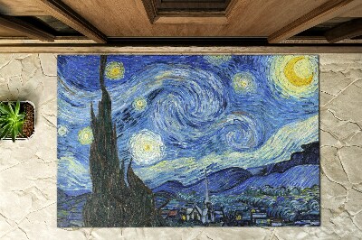 Deurmat voor buiten Een nacht vol sterren