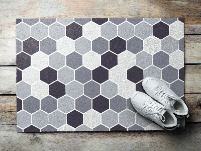 Deurmat voor buiten Geometrie Zeshoek