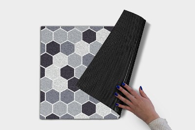 Deurmat voor buiten Geometrie Zeshoek