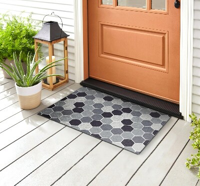Deurmat voor buiten Geometrie Zeshoek