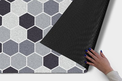 Deurmat voor buiten Geometrie Zeshoek