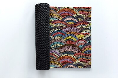 Buiten deurmat Kleurrijke halve cirkels