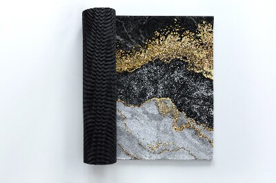 Buiten deurmat Monochroom marmer