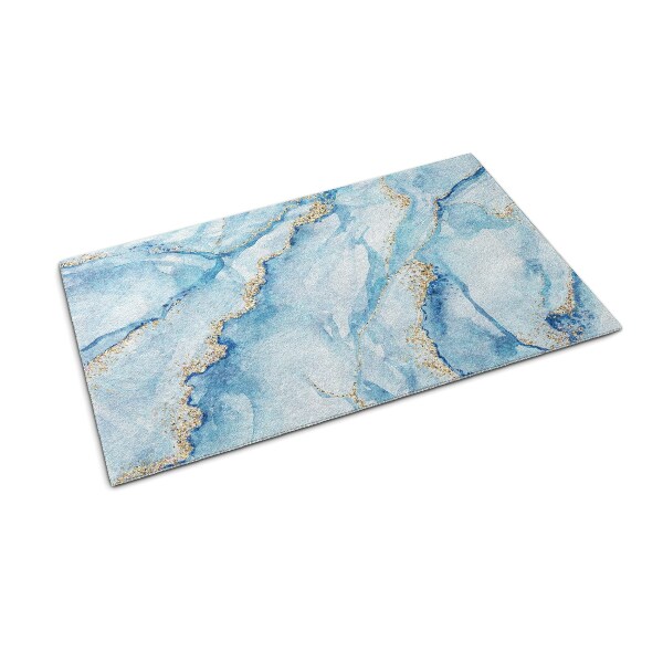 Schoonloopmat Blauwe Marmer