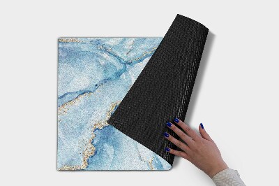 Schoonloopmat Blauwe Marmer