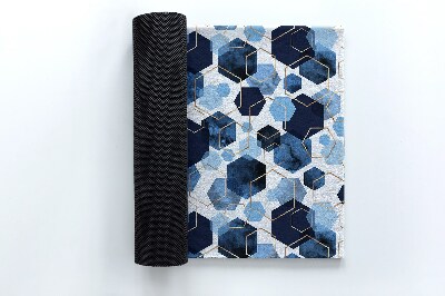 Schoonloopmat Abstracte zeshoek