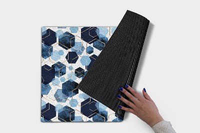 Schoonloopmat Abstracte zeshoek