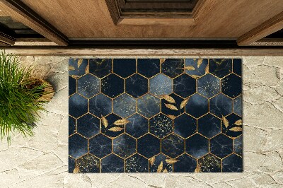 Deurmat voor buiten Hexagonale omtrek