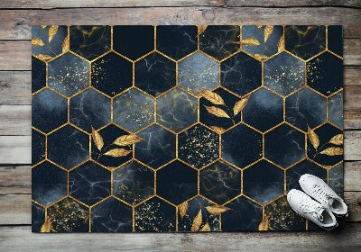 Deurmat voor buiten Hexagonale omtrek