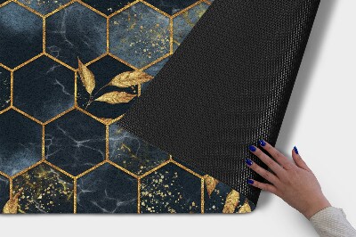 Deurmat voor buiten Hexagonale omtrek