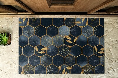 Deurmat voor buiten Hexagonale omtrek