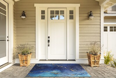 Buiten deurmat Azuurblauw marmer