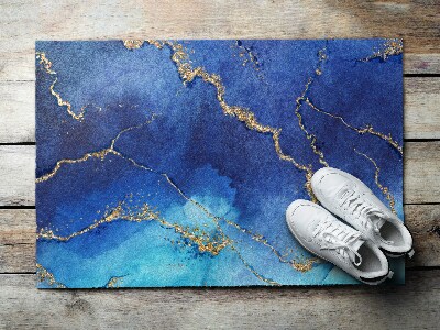 Buiten deurmat Azuurblauw marmer