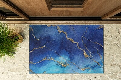Buiten deurmat Azuurblauw marmer