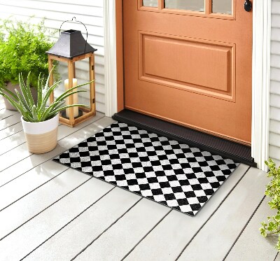 Schoonloopmat Vierkant patroon