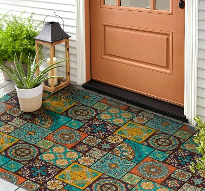 Buiten deurmat Veelkleurige mozaïek