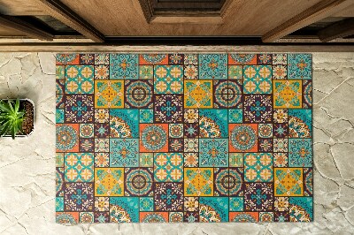 Buiten deurmat Veelkleurige mozaïek