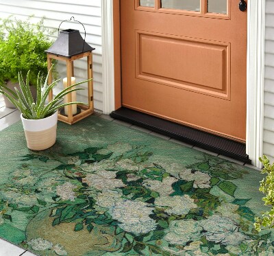 Buiten deurmat Rozen in de stijl van Van Gogh