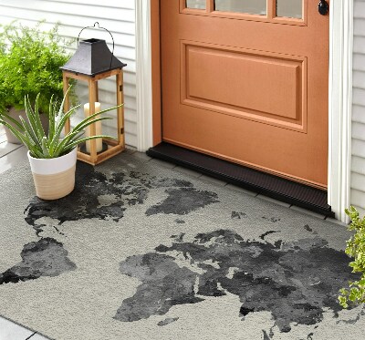 Schoonloopmat Cartografische wereldbol