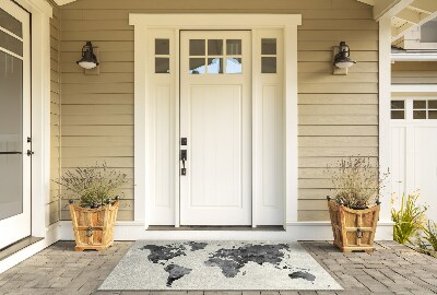 Schoonloopmat Cartografische wereldbol