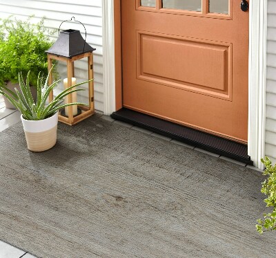 Schoonloopmat Houten paneelpatroon