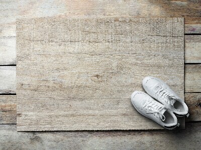 Schoonloopmat Houten paneelpatroon