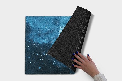 Buiten deurmat Blauwe abstractie