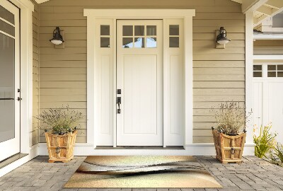 Deurmat voor buiten Gouden lijnen