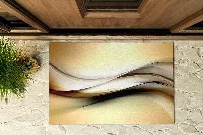 Deurmat voor buiten Gouden lijnen