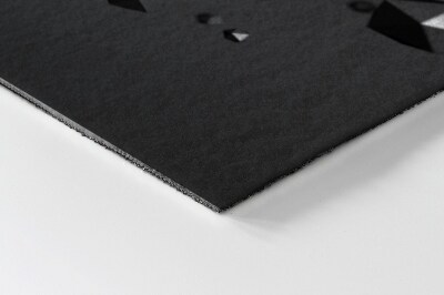 Schoonloopmat Zwarte abstractie