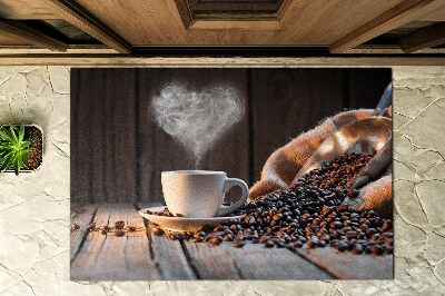 Deurmat voor buiten Kopje koffie