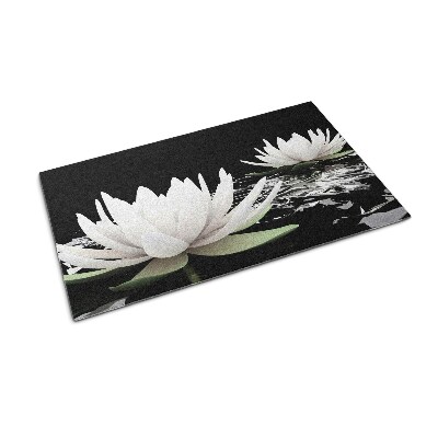 Buiten deurmat Delicate waterlelies
