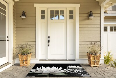 Buiten deurmat Delicate waterlelies