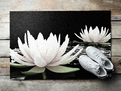 Buiten deurmat Delicate waterlelies