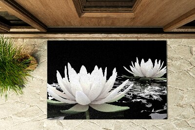Buiten deurmat Delicate waterlelies