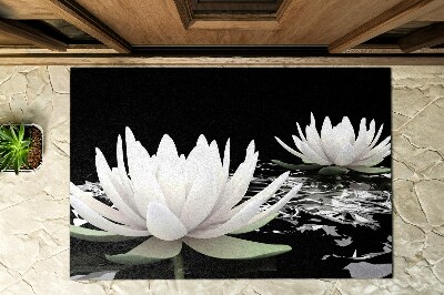 Buiten deurmat Delicate waterlelies