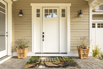 Deurmat voor buiten Boslandschap