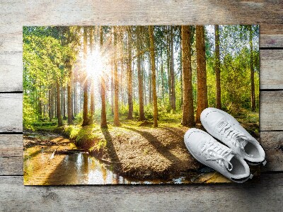 Deurmat voor buiten Boslandschap