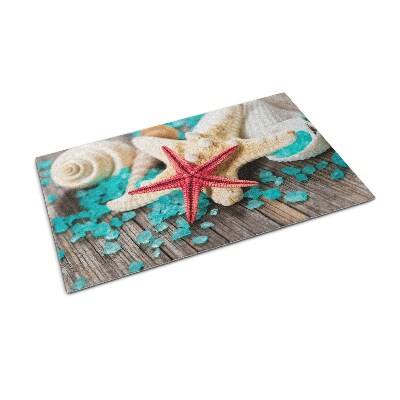 Deurmat voor buiten Zeester