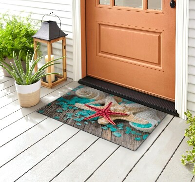 Deurmat voor buiten Zeester