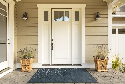 Deurmat voor buiten Bloemenmotief