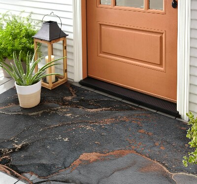Deurmat voor buiten Marmer in grijstinten