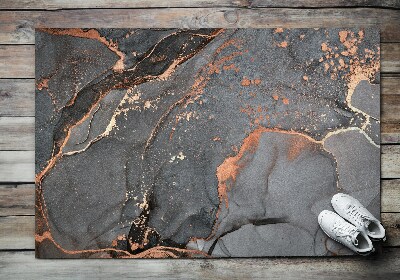 Deurmat voor buiten Marmer in grijstinten