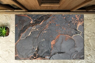 Deurmat voor buiten Marmer in grijstinten