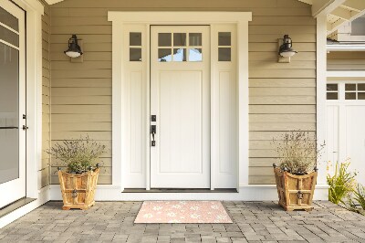 Schoonloopmat Bloemenmotief