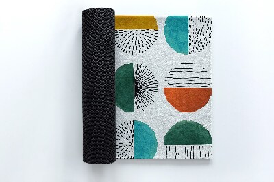 Schoonloopmat Cirkels en lijnen